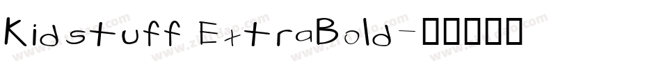 Kidstuff ExtraBold字体转换